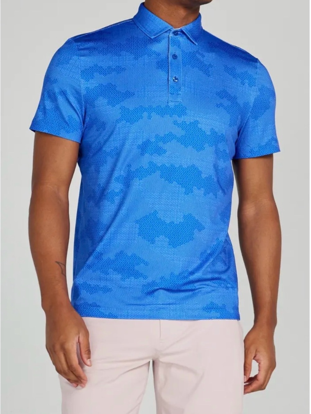 Men's Redvanly Arundel Golf Blue Performance Polo Shirt
